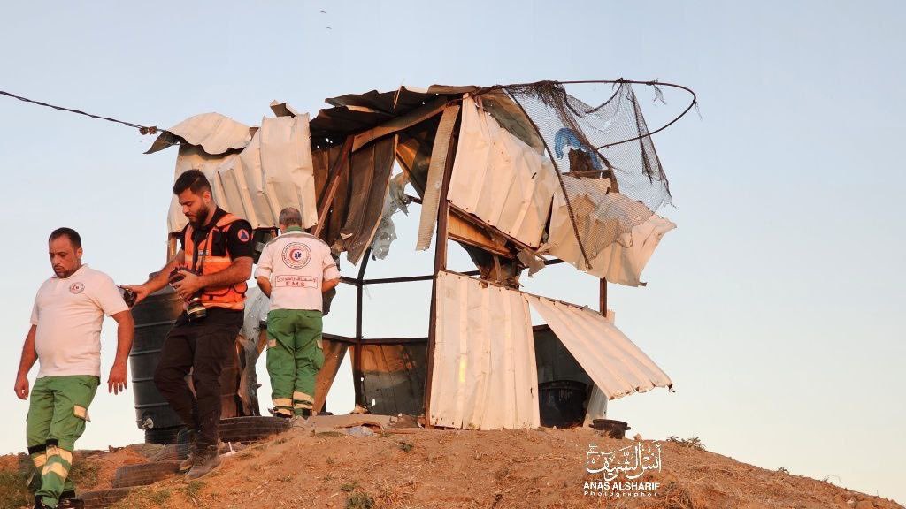 Israeli warplanes bomb site in Gaza