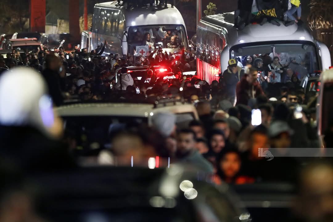 First group of Palestinian detainees released by Israeli authorities under ceasefire agreement