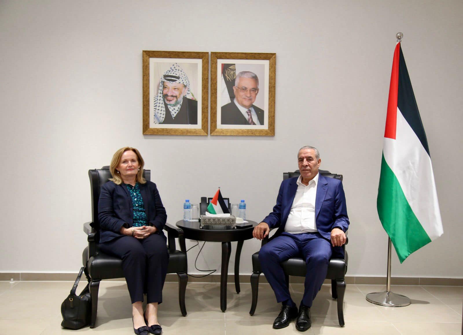 PLO's Hussein al-Sheikh discusses latest developments in Gaza and West Bank  with British Consul-General 