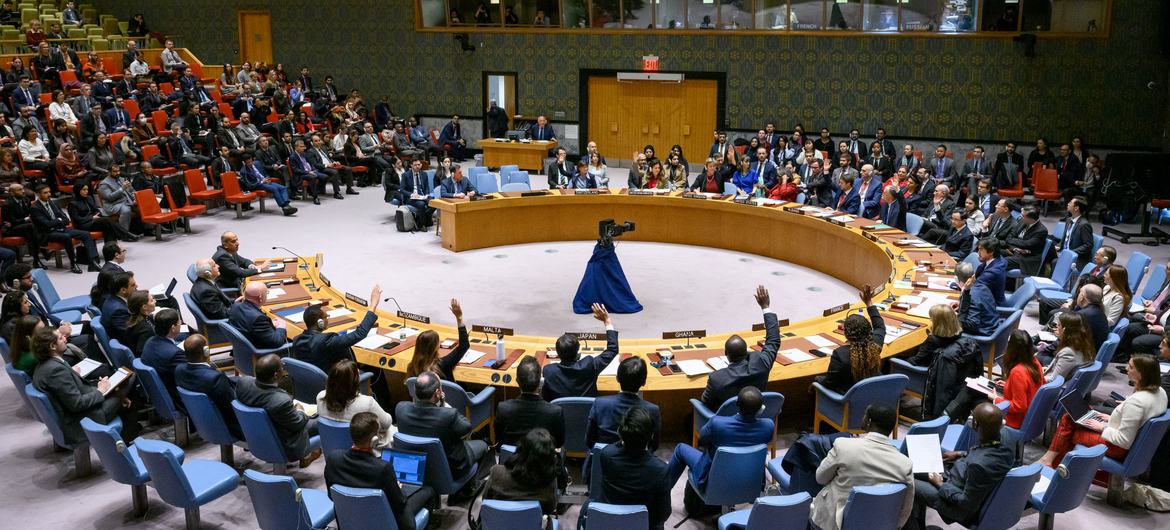 UN Security Council holds session regrading aid access to the Gaza Strip 