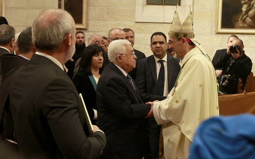 President Abbas congratulates Latin Patriarch Pierbattista Pizzaballa on naming him as Cardinal