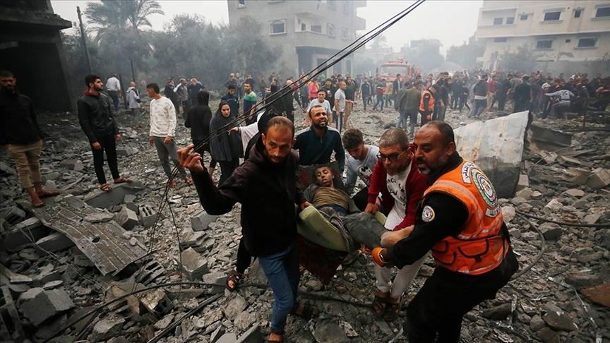 Twelve civilians killed, others injured in Israeli bombing in Nuseirat camp in central Gaza 
