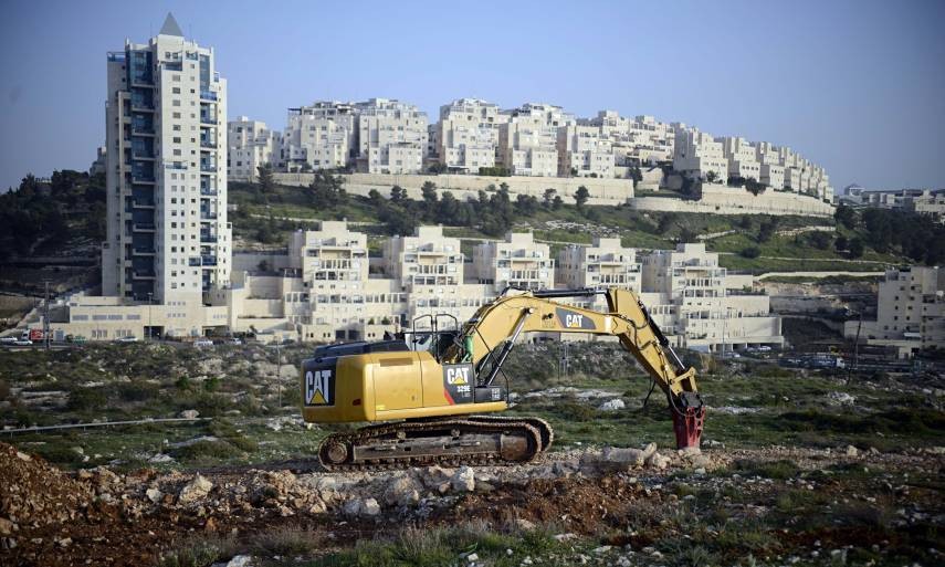 Israel levels land east of Jerusalem to expand illegal settlement