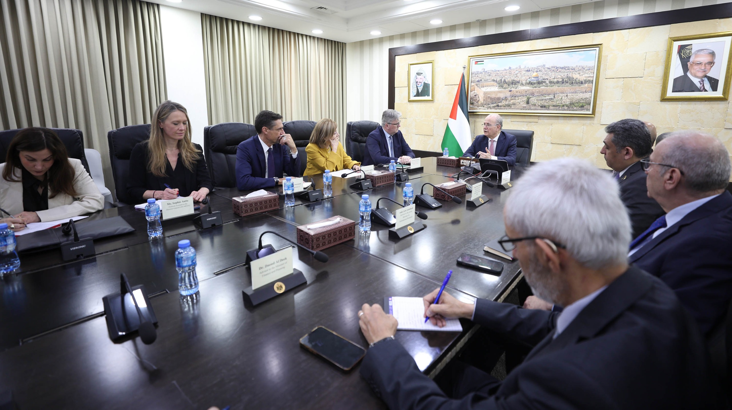 Prime Minister meets Senior European Delegation on sidelines of EU-Palestine investment platform meeting
