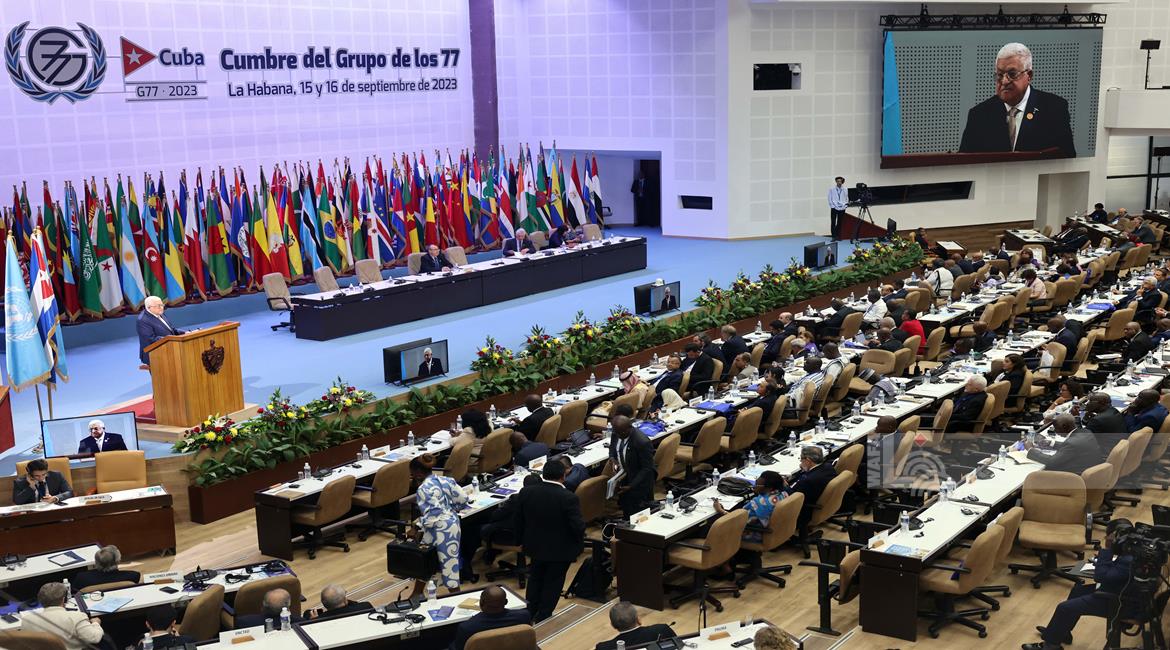 President Abbas at G77+China summit: Palestinians will continue their legitimate struggle to achieve their rights 