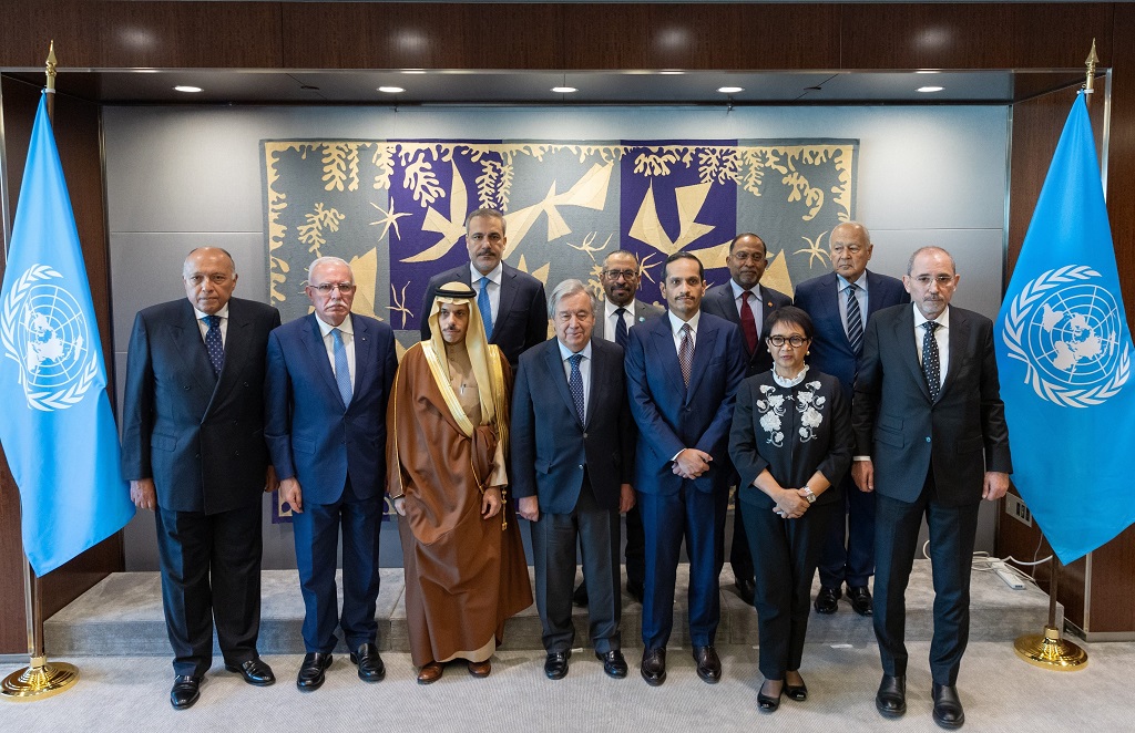 Arab Islamic Ministerial Committee discuss in meeting with UN Chief developments of situation in Gaza 