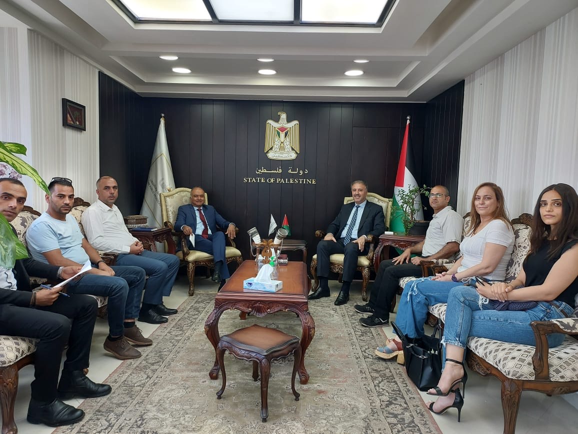 General Supervisor of Official Media receives World Bank Country Director in Ramallah