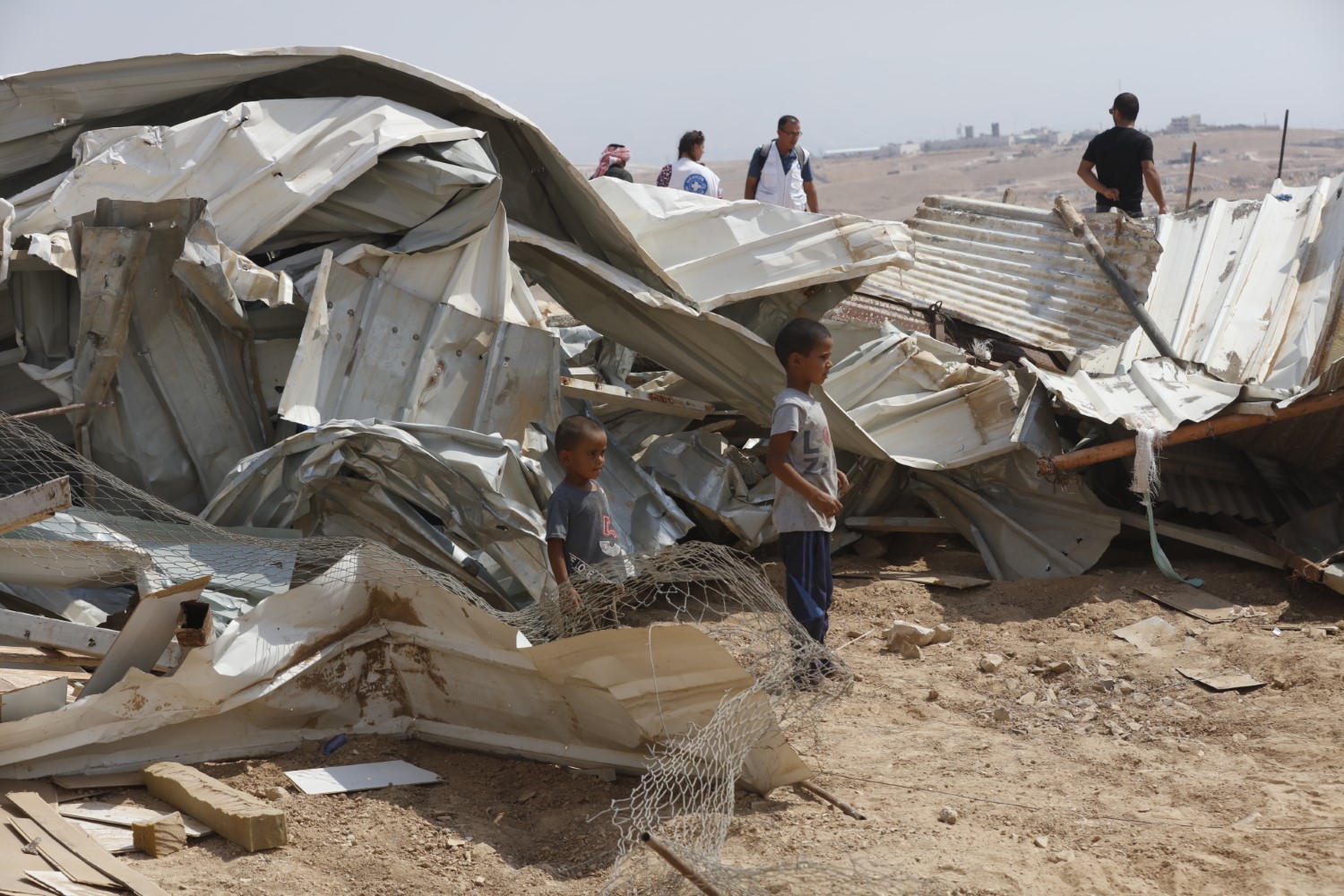 Israel demolishes three Palestinian-owned structures in a Bedouin community near Jericho