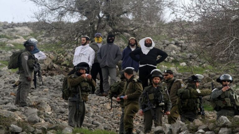 Israeli colonists attack Palestinian olive pickers, force them to leave their lands south of Nablus