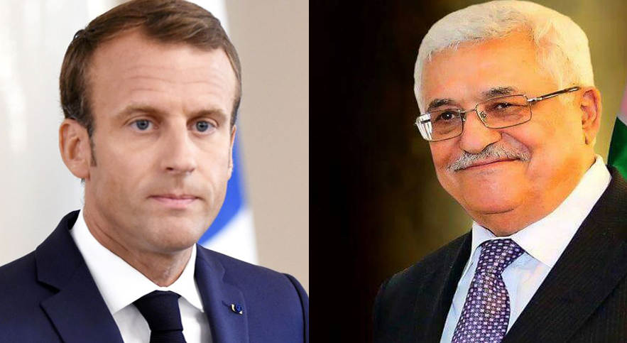 President Abbas receives phone call from French counterpart