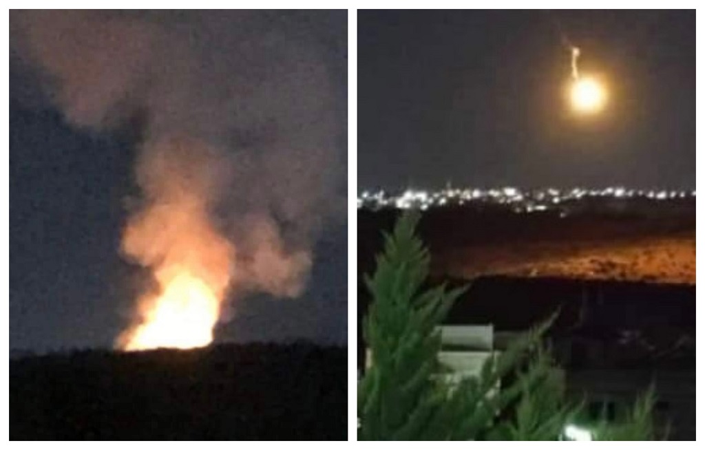 Israeli flare bombs set fire to olive groves in northern West Bank