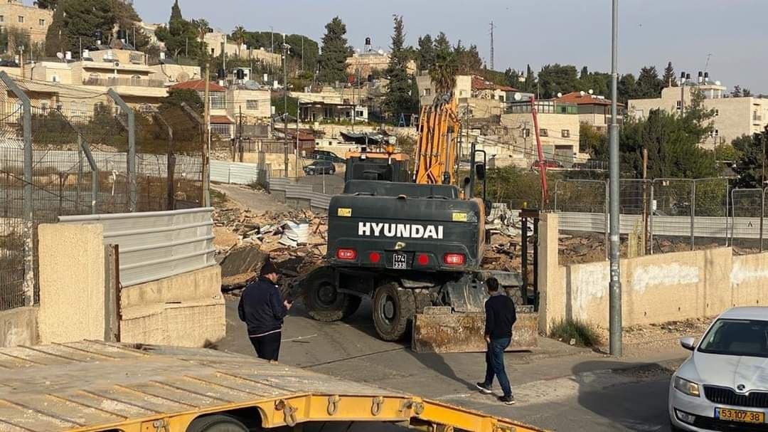 Israel begins work on seized Palestinian-owned plot of land in Jerusalem’s Sheikh Jarrah neighborhood