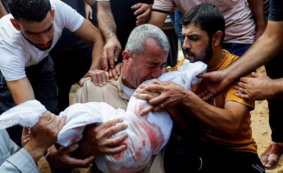 Five Palestinians killed in Israeli bombardment on Bureij, Rafah 