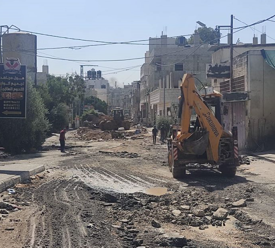 Work underway to repair destruction caused by two days of Israeli military incursion into Jenin