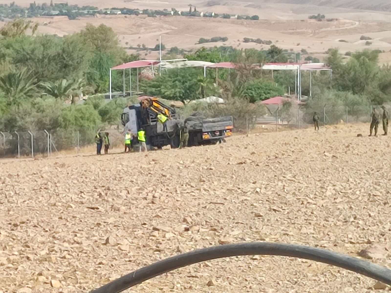 Israeli occupation forces sabotage cultivated land, water pipeline north of Jericho