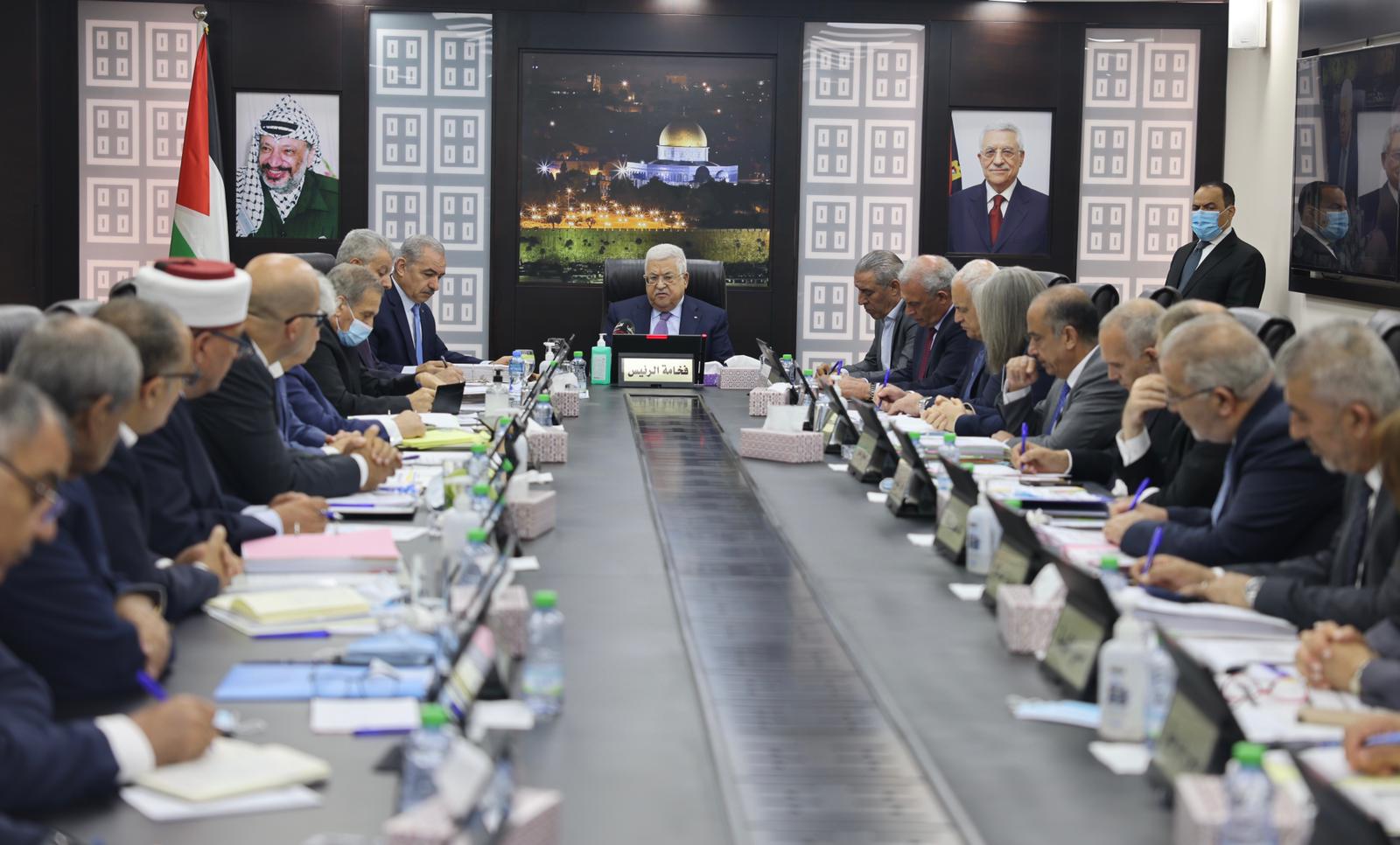 President Abbas chairs weekly cabinet session in Ramallah