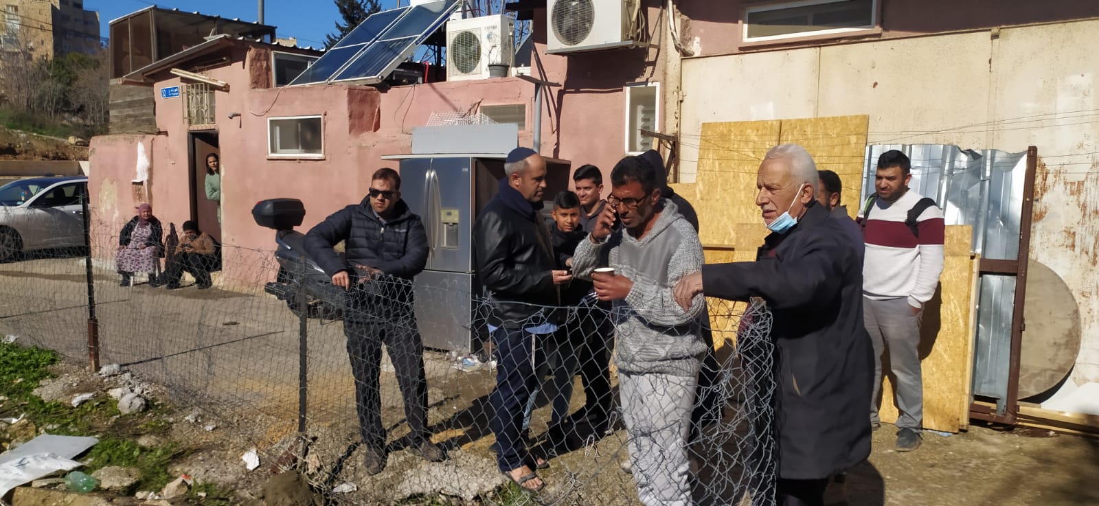 Israeli settlers fence off plot of land in Jerusalem neighborhood