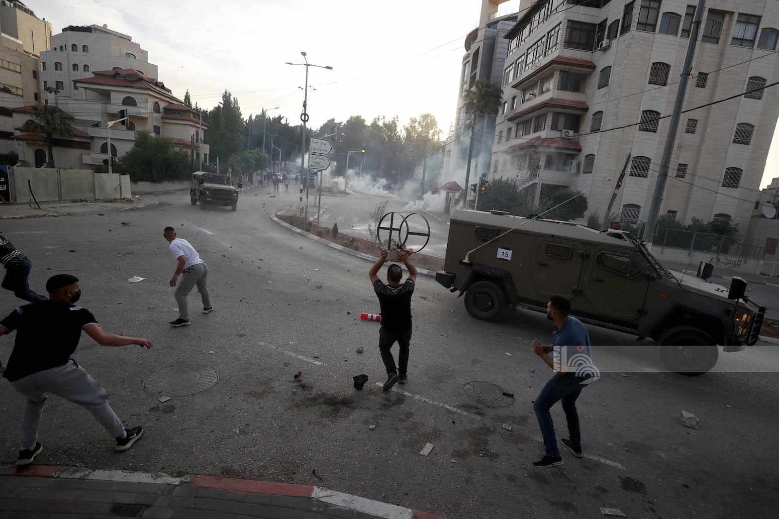 Palestinian injured after being run over by an army vehicle in Nablus, others suffocated from teargas