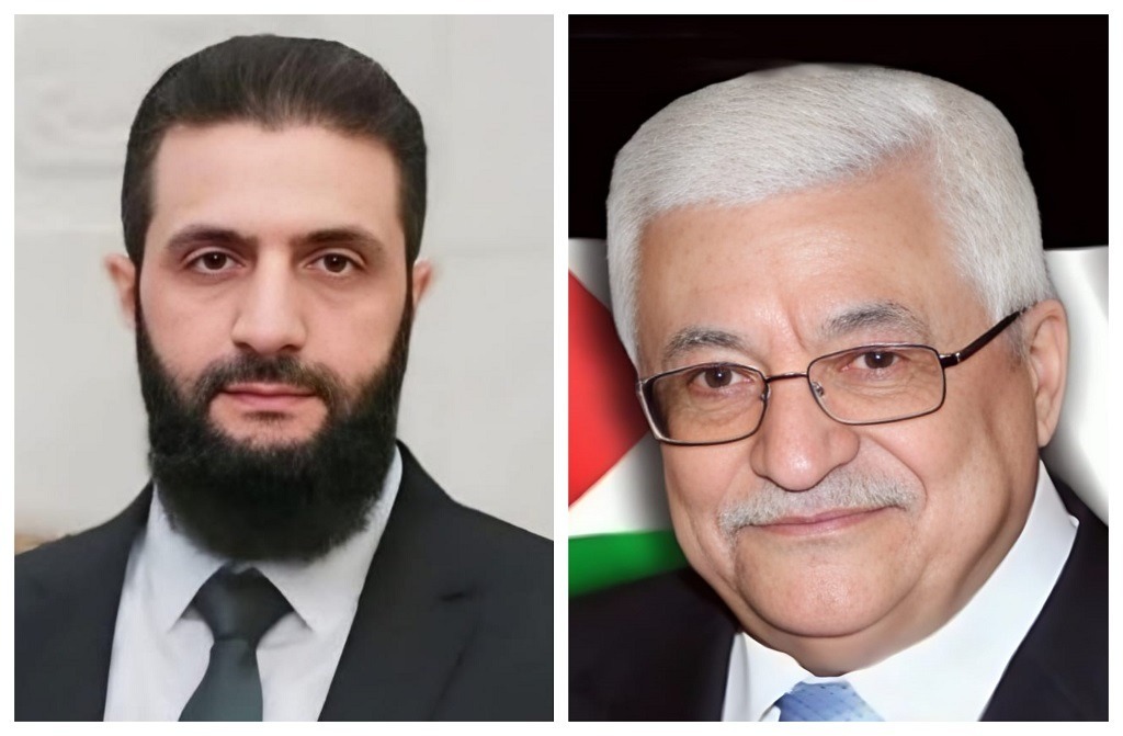 President Abbas congratulates Syrian leader Ahmed al-Sharaa on assuming presidency of Syrian Arab Republic