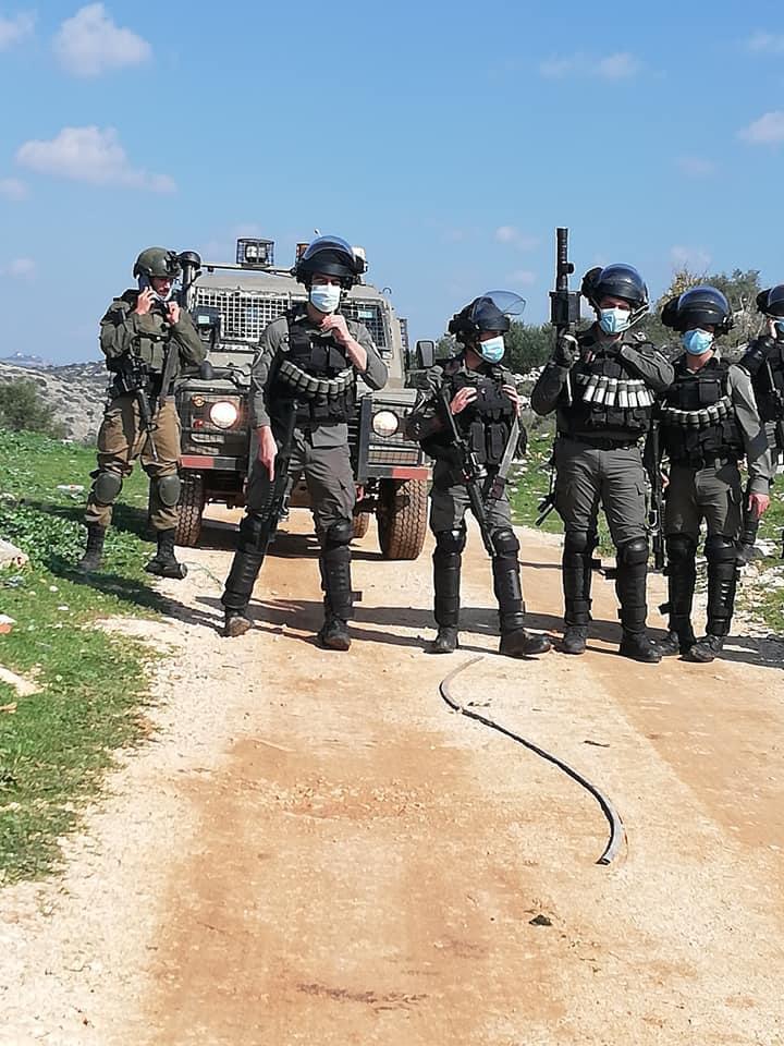 Israeli occupation soldiers attack tree-planting Palestinians in northern West Bank village