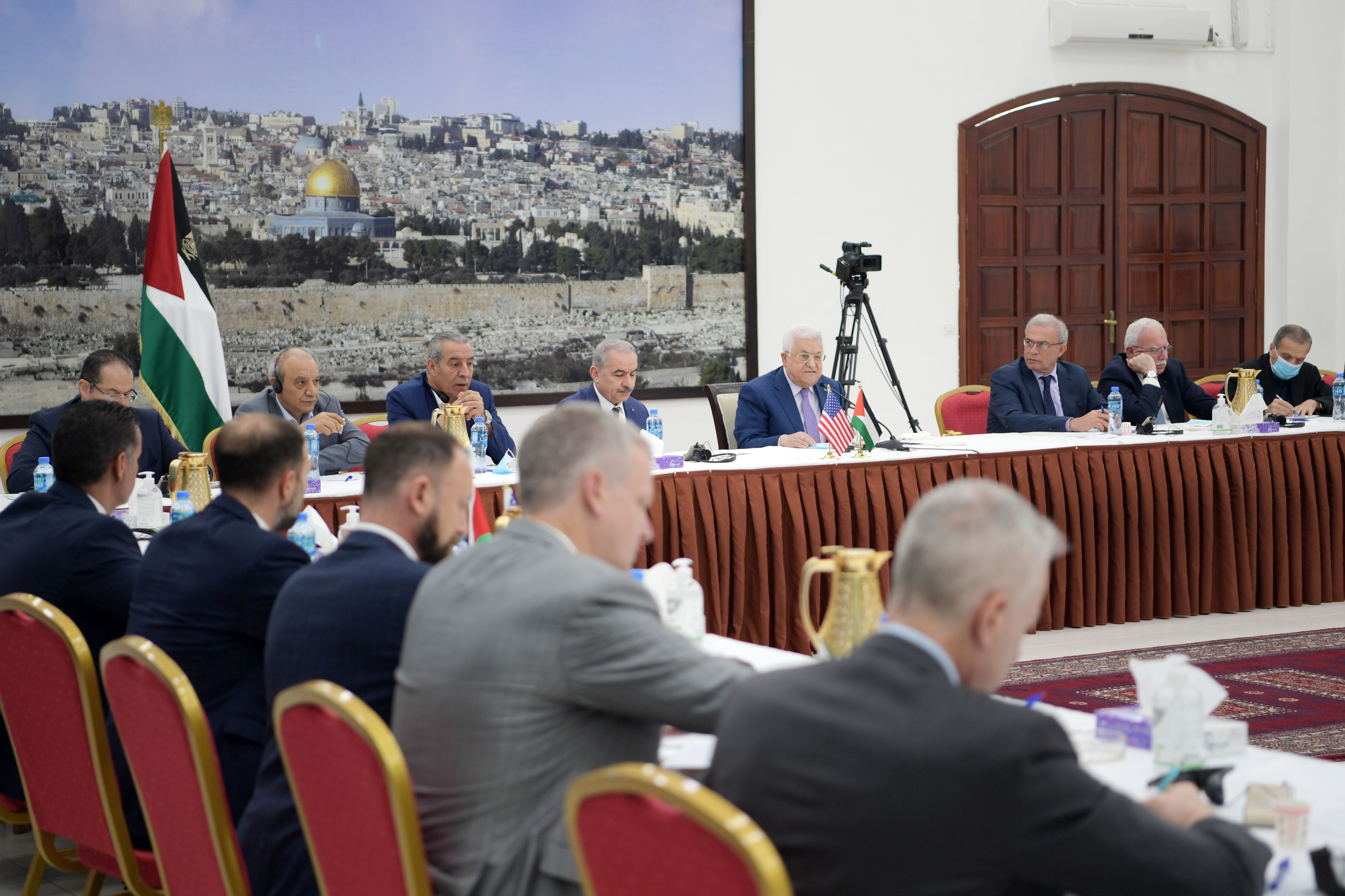 President Abbas receives a delegation of the US Congress