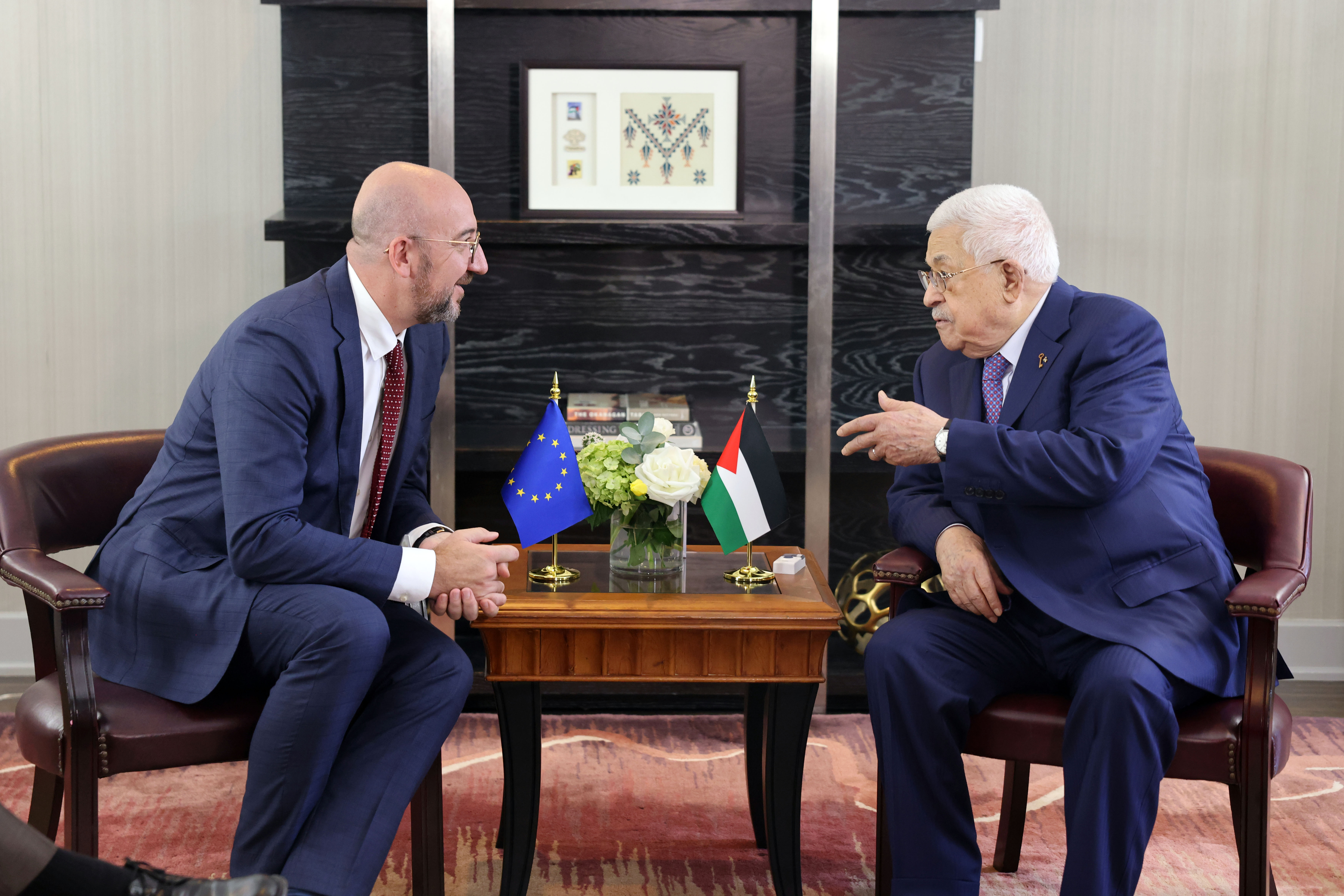 President  Abbas meets President of European Council in New York 