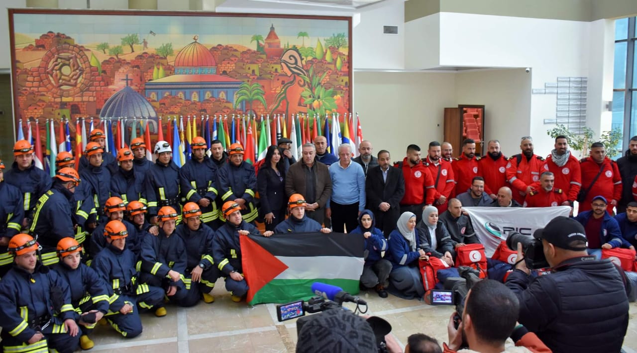 Palestine’s urgent response team arrives in Syria and Turkey