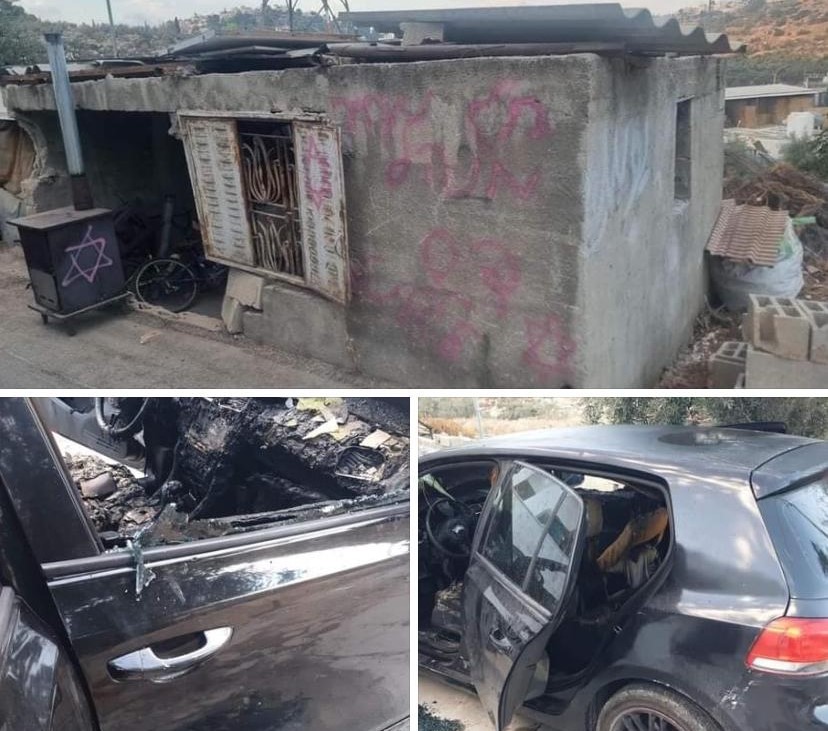Israeli colonists attack Palestinian homes, set vehicle on fire west of Hebron 