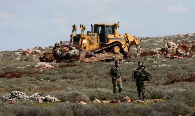 Israeli forces raze large tract of land east of Bethlehem