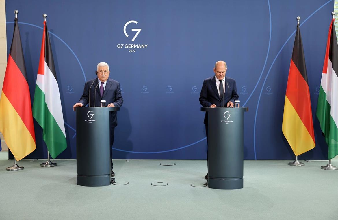 President Abbas praises Germany's support for lasting peace in Middle East