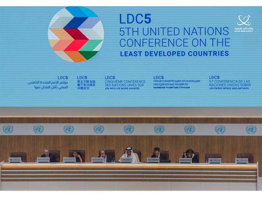 President Abbas attends 5th UN Conference on the Least Developed Countries (LDC5)