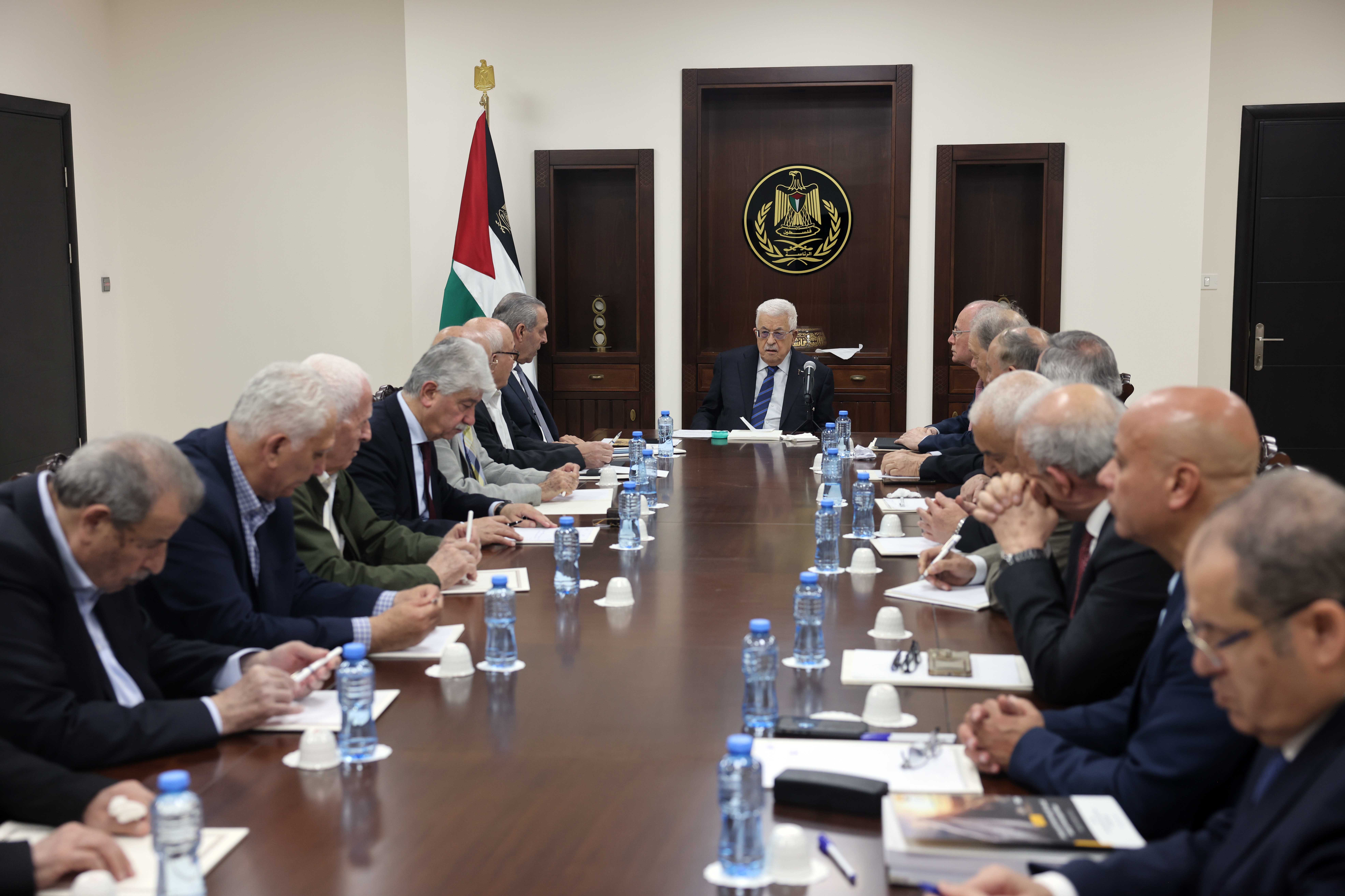 President Abbas chairs PLO Executive Committee meeting; Azzam al-Ahmad elected as Secretary-General