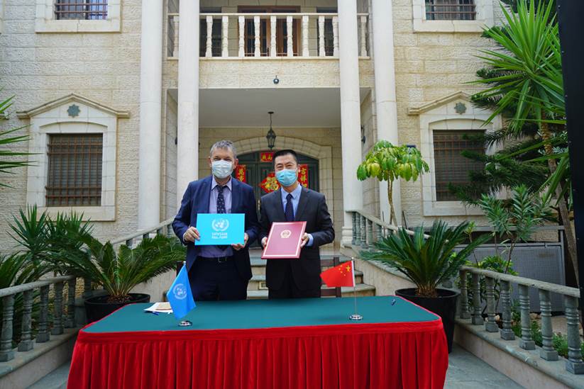 For a third consecutive year, China provides support for UNRWA Food Assistance Programme in Gaza