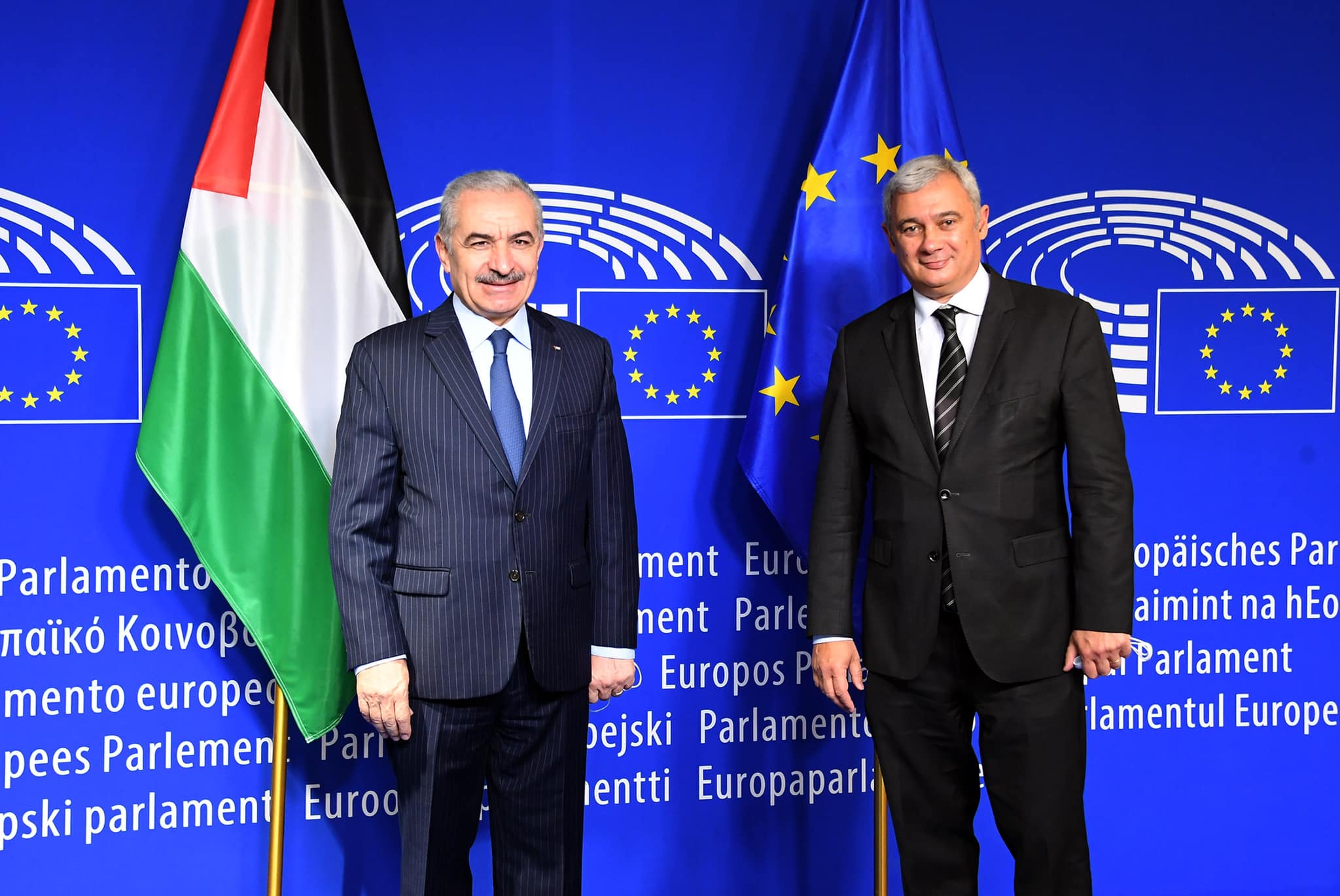 Premier Shtayyeh meets with the Vice President of EP in Brussels