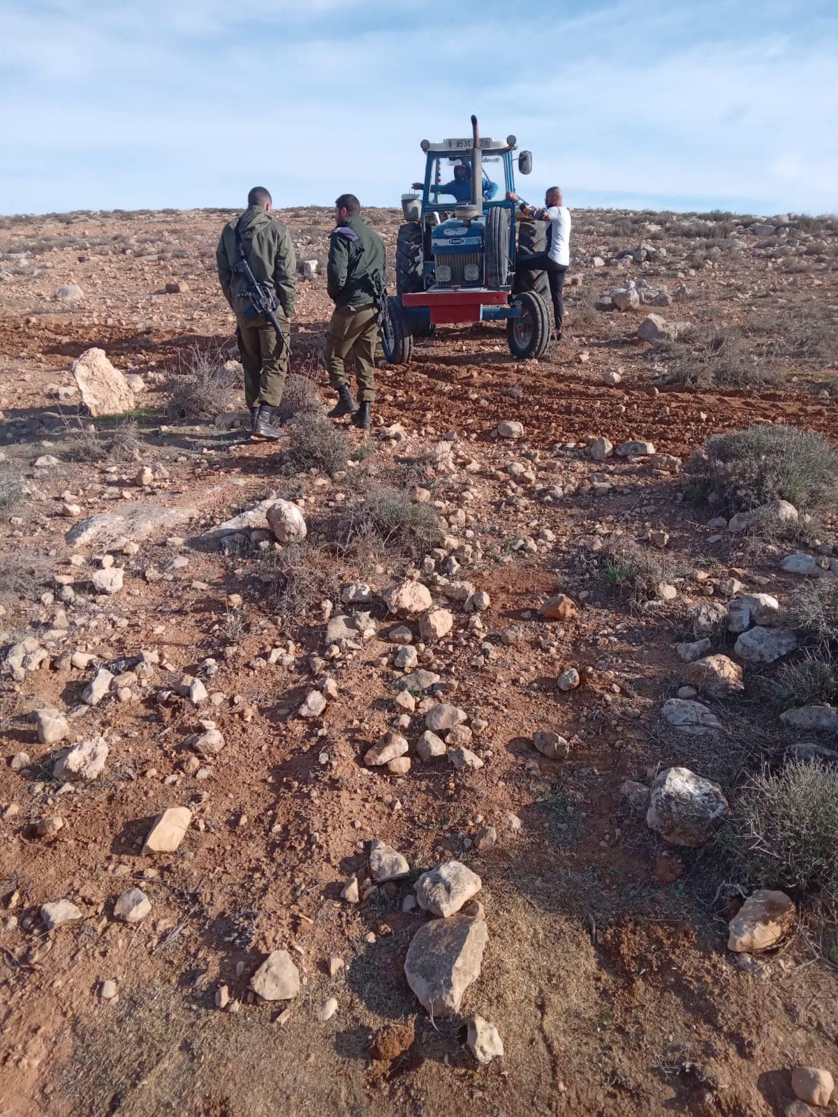 Israeli forces seize tractor, digger from farmers south of 
Hebron