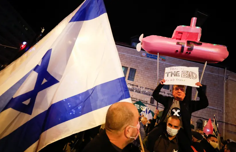 Thousands of Israelis take part in anti-Netanyahu protests