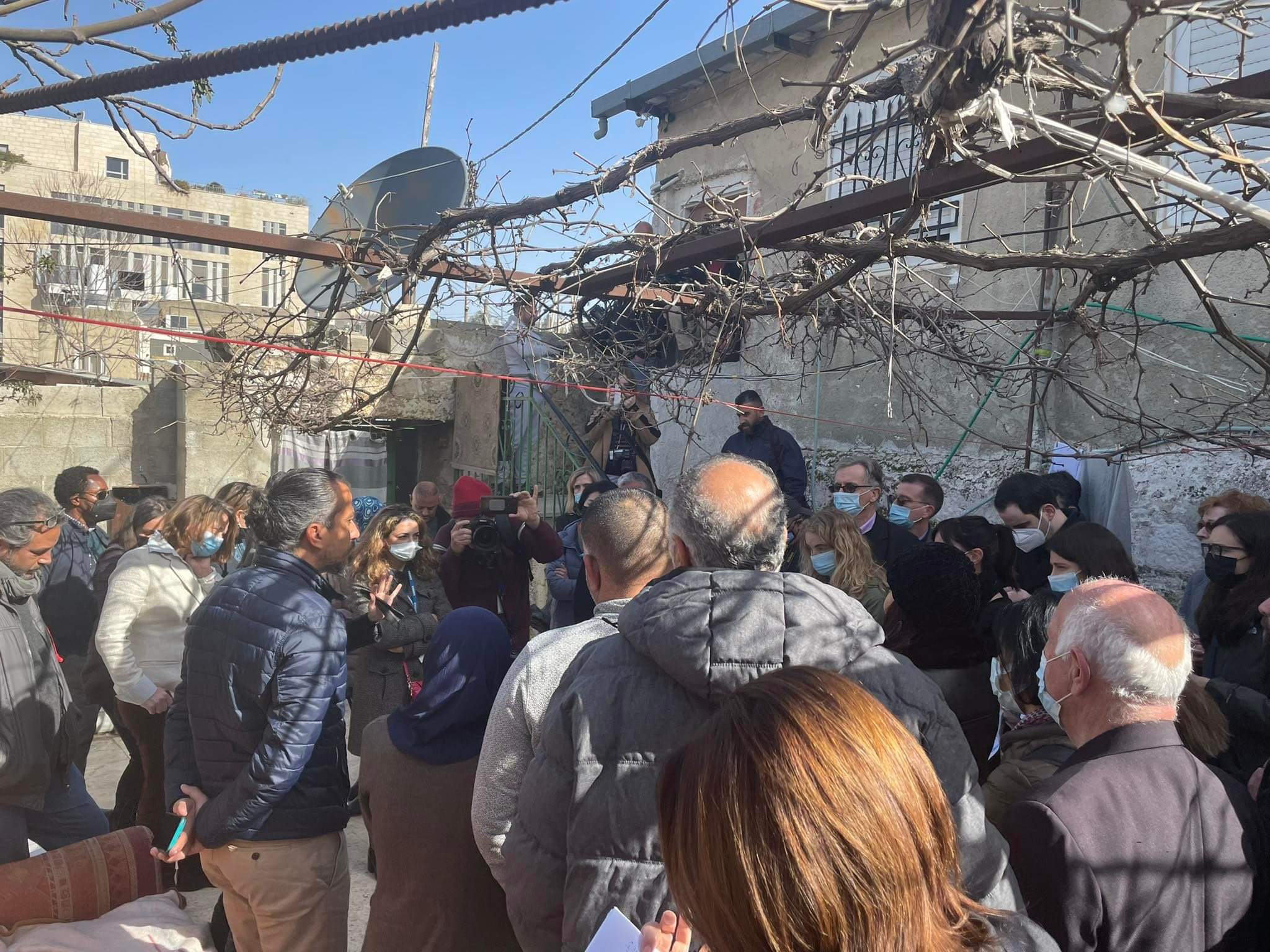 During visit to Sheikh Jarrah, UN officials call for halt of forced evictions, demolitions 