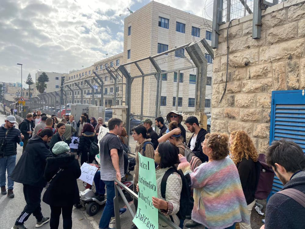 Palestinians in Sheikh Jarrah hold protest against high sentences Israeli prosecutor wants imposed on detainees