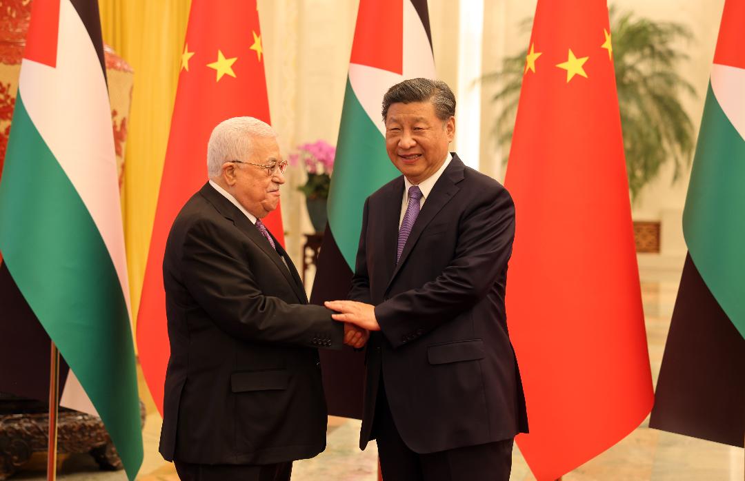 President Abbas thanks China for position on rejecting displacement of Palestinians