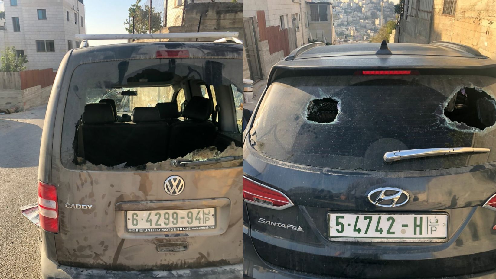 Settlers vandalize vehicles, assault Palestinians in Hebron 