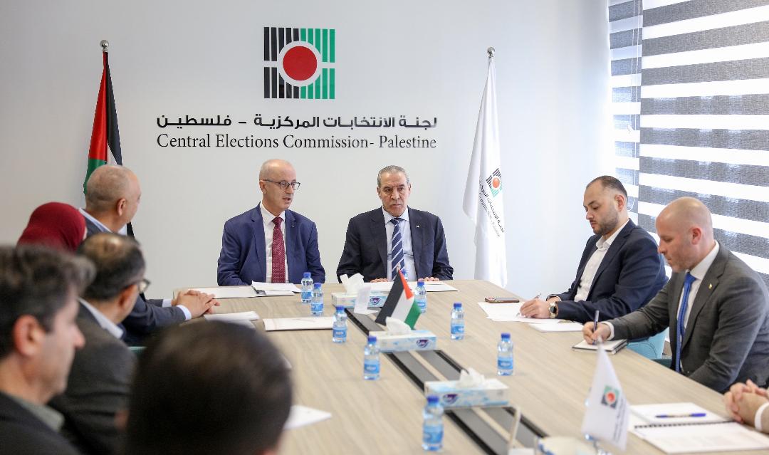 CEC receives Vice President of State of Palestine, discuss latest updates and developments of the electoral process