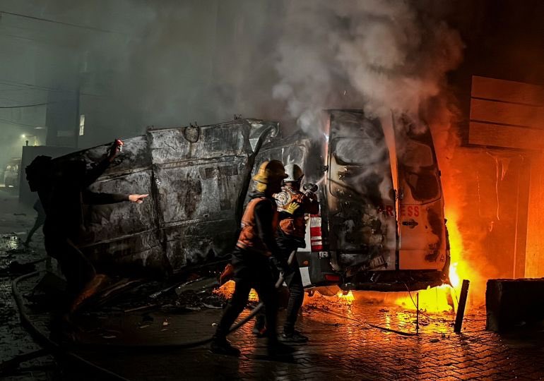 Palestinian Journalist Syndicate condemns Israeli's deliberate killing of five journalists in Gaza   