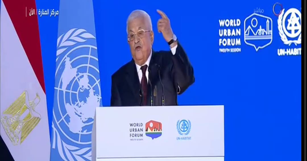 President at World Urban Forum: Occupation creates significant challenges to sustainable development efforts