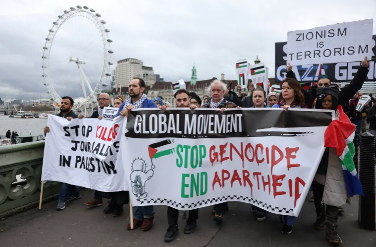 Protests across Europe denounce Israeli war on Gaza, call for immediate ceasefire