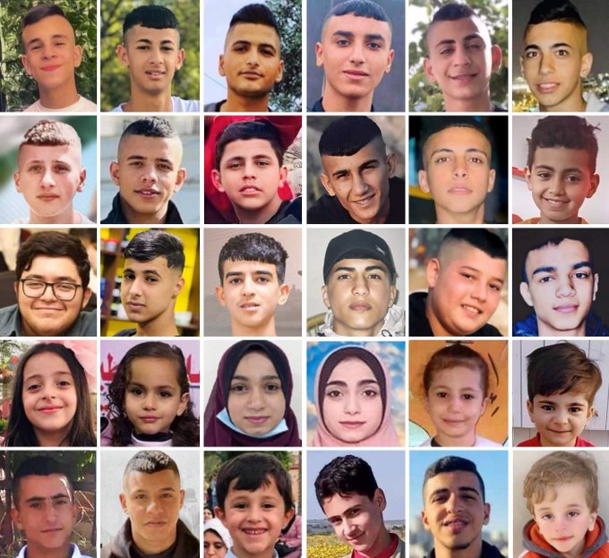 Palestinian children murdered by Israel since January until June 2023.