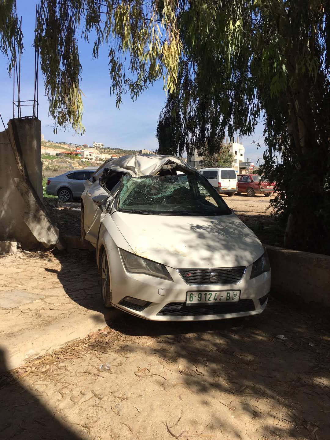 Israeli forces vandalize vehicles in al-Fara'a camp and Tammoun town