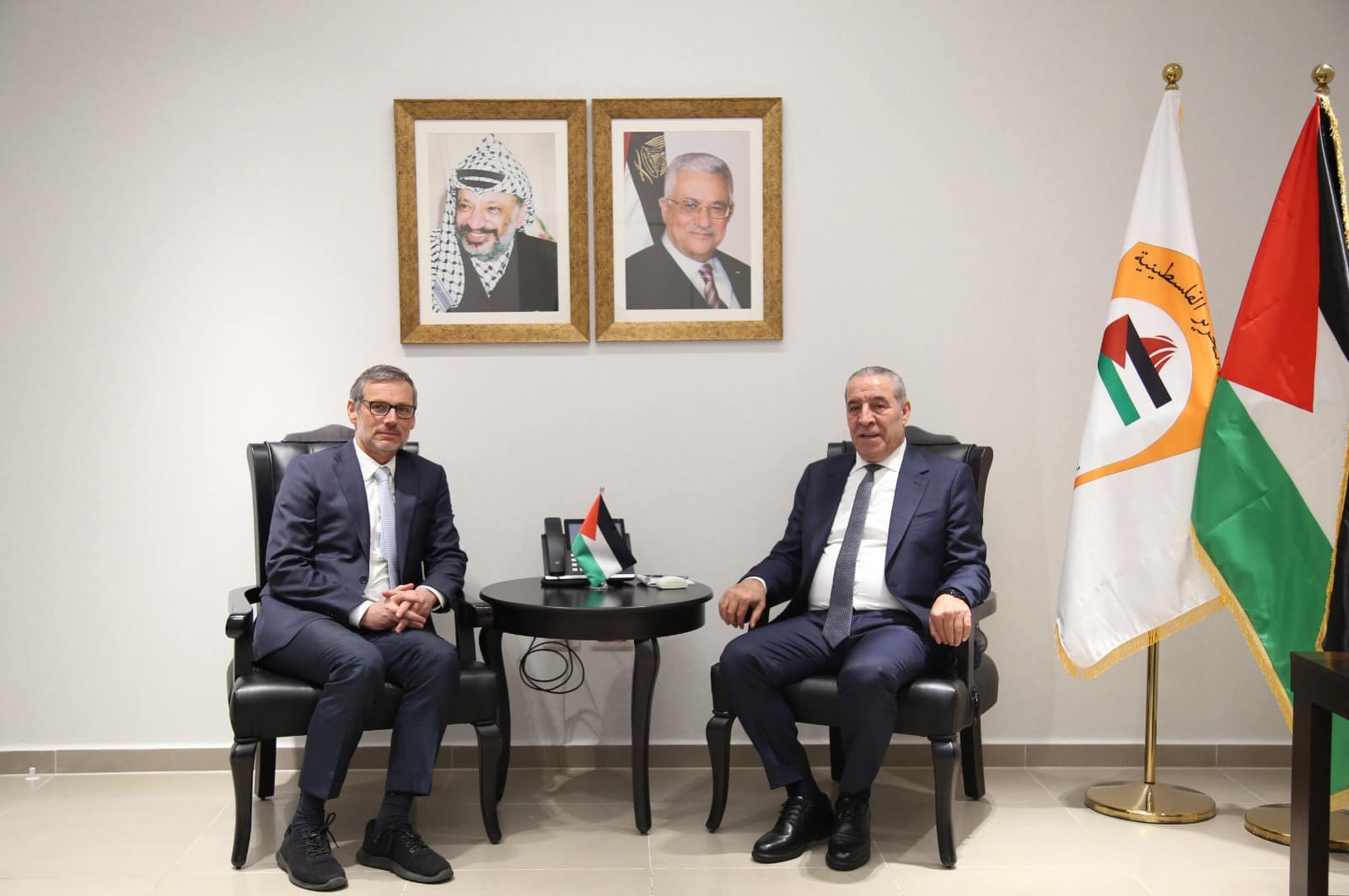 PLO Secretary-General meets with German National Security Advisor to discuss developments in Palestine