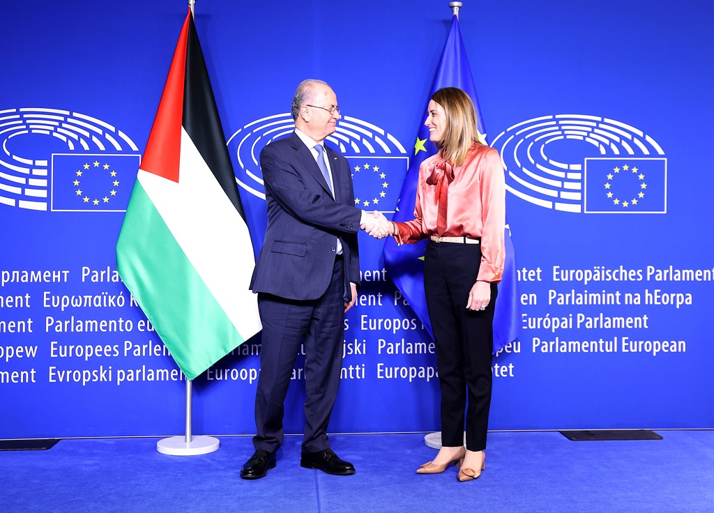 PM Mustafa commends EP’s role in supporting the Palestinian people’s rights
