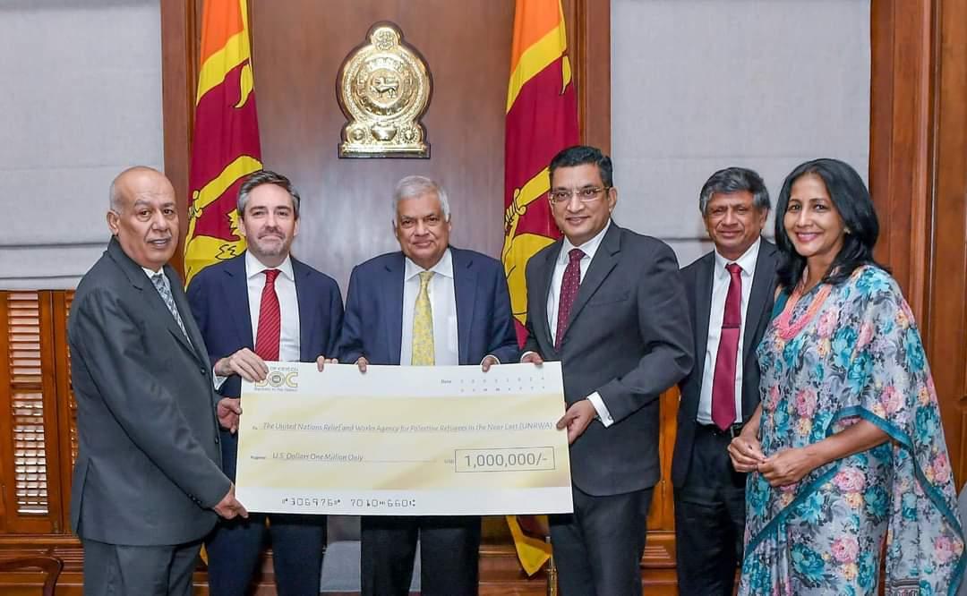 Government of Sri Lanka donates $1M to aid children in Gaza