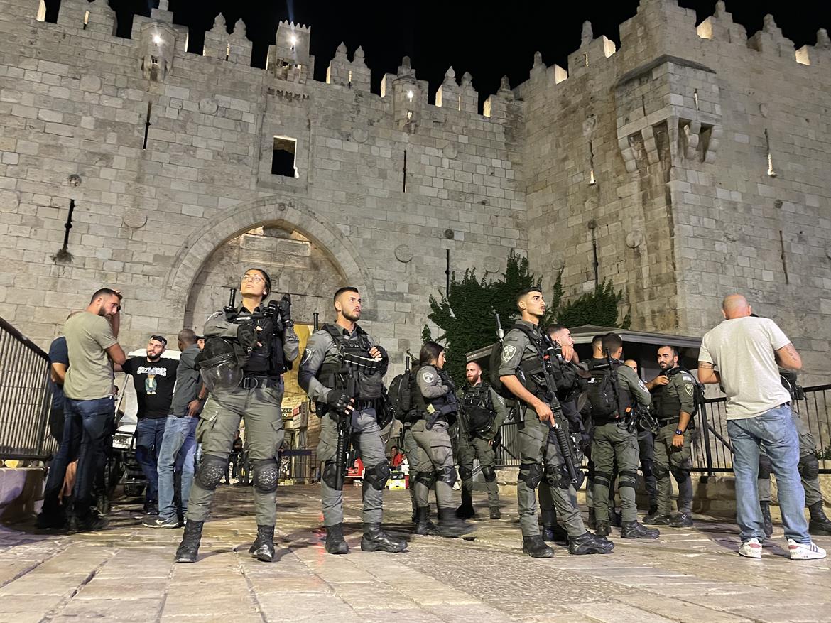Palestinian alleged to have attacked Israeli police in Jerusalem among 14 detained in the occupied territories